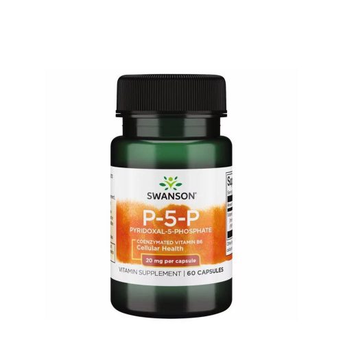 Swanson P-5-P 20 mg -  Aktív B-6 Formula 60 Kapszula