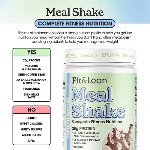 Fit & Lean Meal Replacement - Étkezéshelyettesítő és Zsírégető Formula 453 g