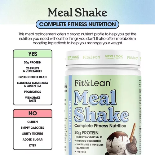Fit & Lean Meal Replacement - Étkezéshelyettesítő és Zsírégető Formula 453 g