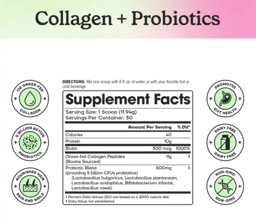 Fit & Lean Collagen Probiotics - Kollagén + Probiotikum 358 g
