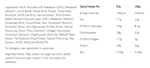Mars High Protein Low Sugar Bar - Alacsony Cukortartalmú Fehérjeszelet - Sós Karamell 55 g