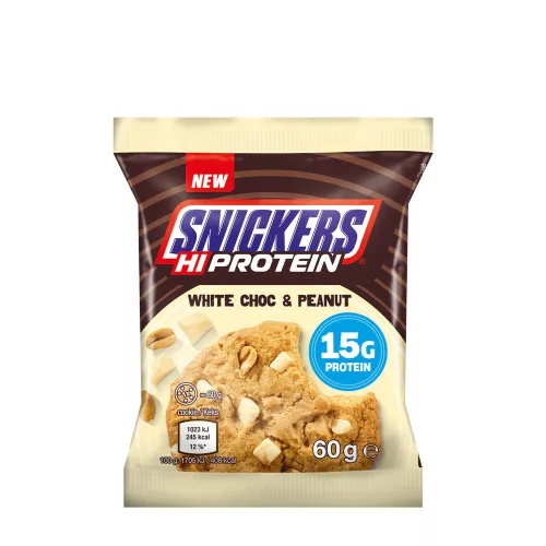 Snickers High Protein Cookie - Magas Fehérjetartalmú Sütemény - Fehércsokoládés Mogyoró 60 g