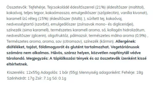 Mars High Protein Low Sugar Bar - Alacsony Cukortartalmú Fehérjeszelet - Tejcsokoládé 57 g