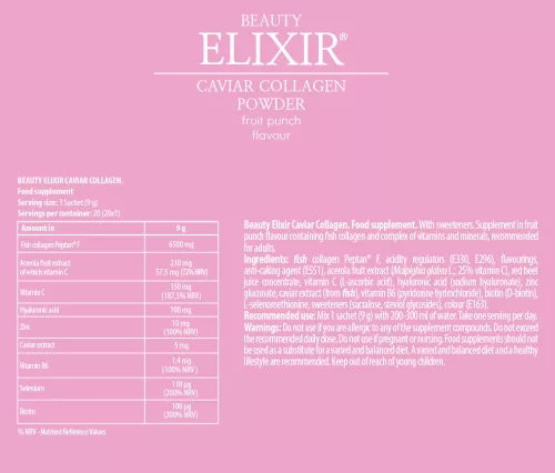 FA - Fitness Authority Beauty Elixir Caviar Collagen - Kollagénes Italpor 9 g