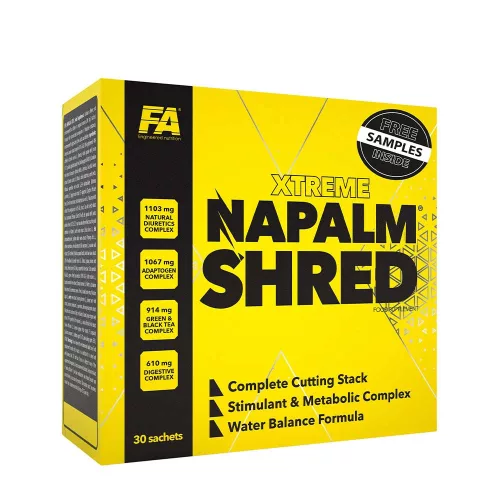 FA - Fitness Authority NAPALM Shred - Termogenikus Zsírégető 30 tasak