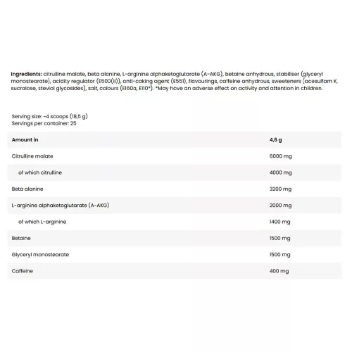 FA - Fitness Authority Ice Pump Pre Workout Sample - Edzés Előtti Pörgető Minta 18,5 g