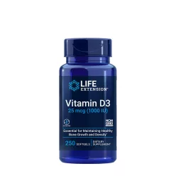 Life Extension D-vitamin 25 mcg (1000 NE) 250 Lágykapszula