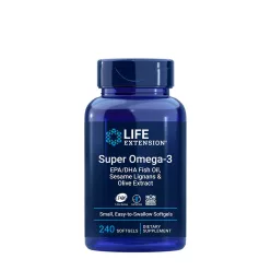   Life Extension Omega-3 EPA/DHA Fish Oil with Sesame & Olive 240 Lágykapszula
