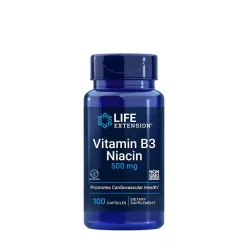 Life Extension B3-vitamin (Niacin) 500 mg 100 Kapszula