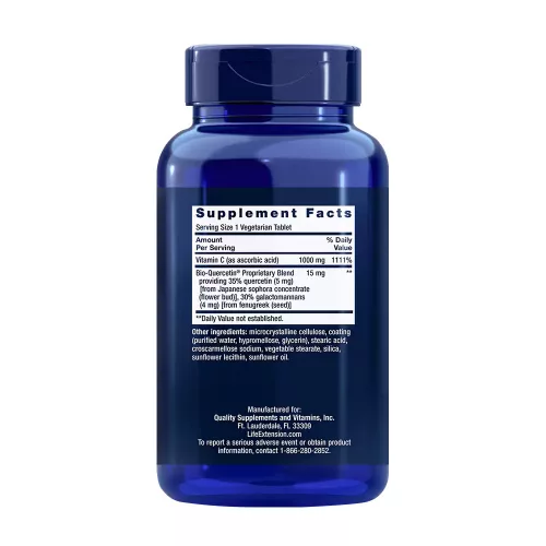 Life Extension C-vitamin tabletta Quercetinnel - Vitamin C With Bio-Quercetin 250 Tabletta
