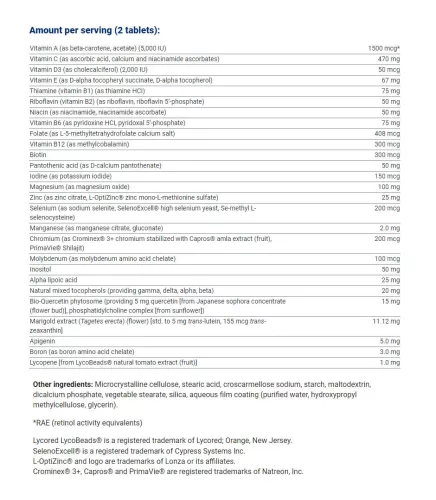 Life Extension Two Per Day - Multivitamin 120 Tabletta