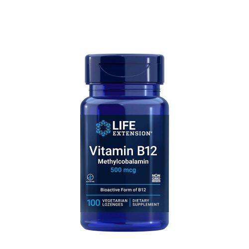 Life Extension B12-vitamin (Methylcobalamin) szopogató 100 Szopogató Tabletta