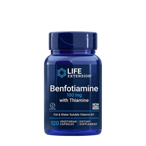 Life Extension Benfotiamin kapszula Tiaminnal - Benfotiamine with Thiamine 120 Veg Kapszula