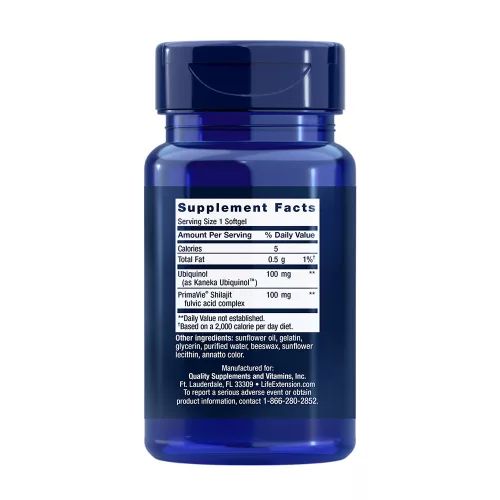 Life Extension Super Ubiquinol CoQ10 100 mg kapszula (Fokozott Mitokondriális Támogatás) 60 Lágykapszula