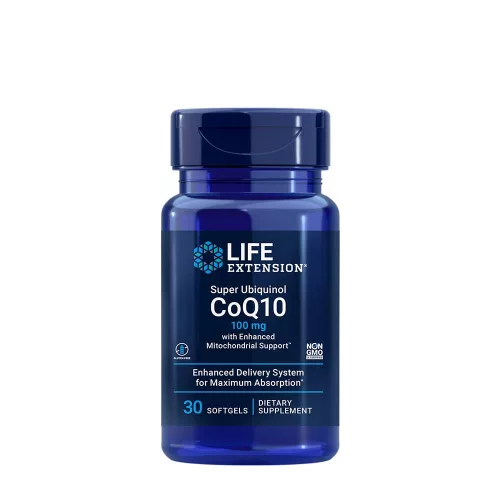 Life Extension Super Ubiquinol CoQ10 100 mg kapszula (Fokozott Mitokondriális Támogatás) 30 Lágykapszula