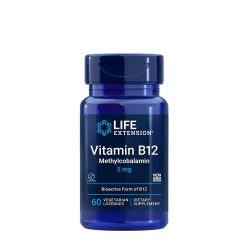   Life Extension B12-vitamin Methylcobalamin 5 mg szopogató 60 Szopogató Tabletta