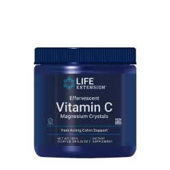   Life Extension Pezsgő C-vitamin és Magnézium Kristály por - Effervescent Vitamin C Magnesium Crystals 180 g