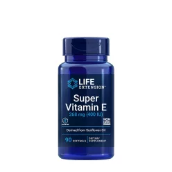   Life Extension E-vitamin (Biológiailag Jól Hasznosuló) 268 mg kapszula - Super Vitamin E 90 Kapszula