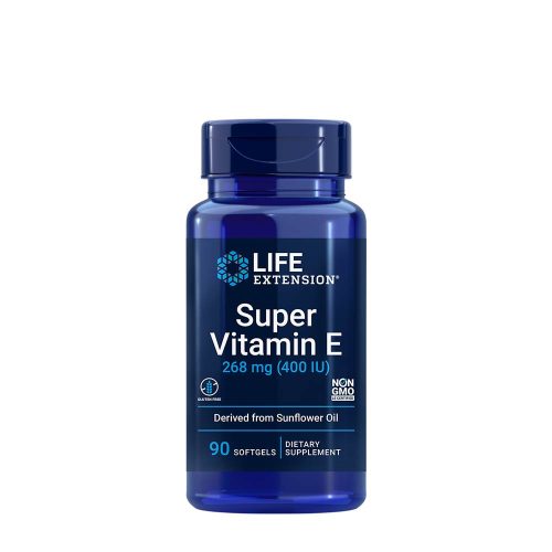Life Extension E-vitamin (Biológiailag Jól Hasznosuló) 268 mg kapszula - Super Vitamin E 90 Lágykapszula