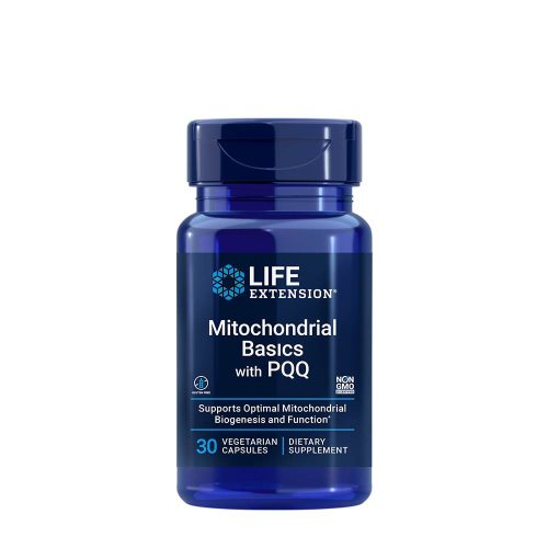 Life Extension Mitokondriális Működést Támogató kapszula - Mitochondrial Basics with PQQ 30 Veg Kapszula