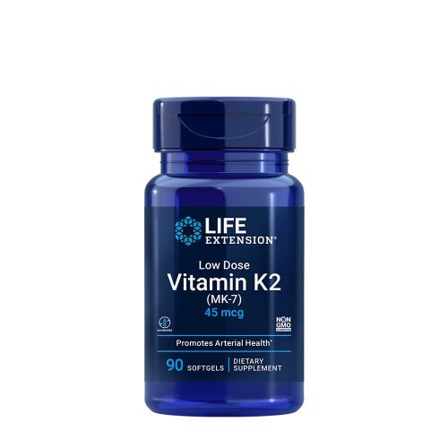 Life Extension Alacsony Dózisú K2-vitamin kapszula - Low Dose Vitamin K2 90 Lágykapszula
