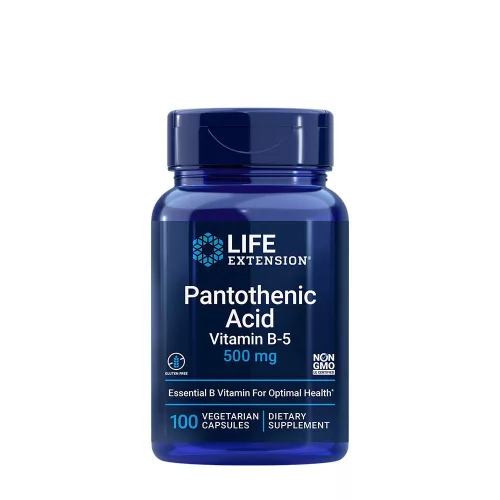 Life Extension Pantoténsav 500 mg kapszula - Pantothenic Acid 100 Kapszula