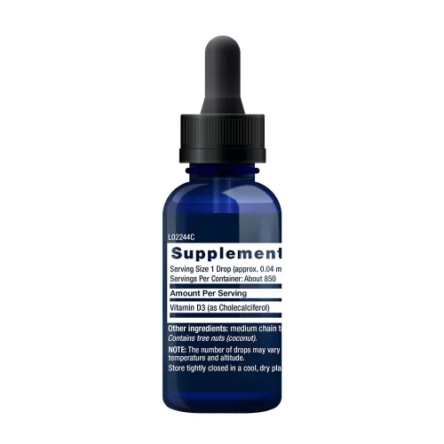 Life Extension Folyékony D3-vitamin (2000 NE) - Liquid Vitamin D3 29 ml