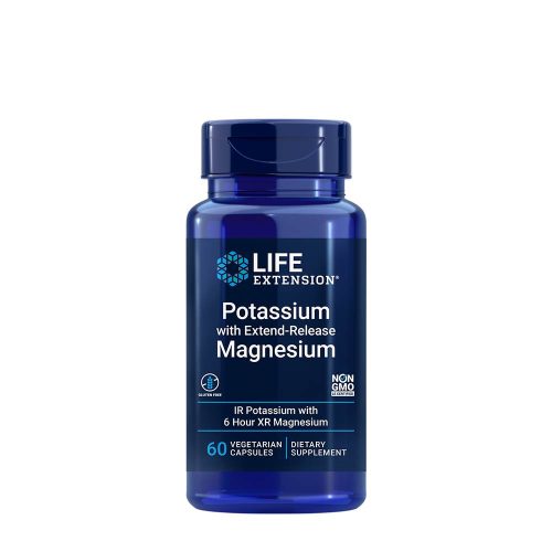 Life Extension Kálium kapszula Elnyújtott Felszabadulású Magnéziummal - Potassium with Extend-Release Magnesium 60 Veg Kapszula