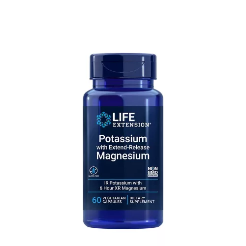 Life Extension Kálium kapszula Elnyújtott Felszabadulású Magnéziummal - Potassium with Extend-Release Magnesium 60 Kapszula