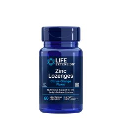   Life Extension Zinc Lozenges - Cink Rágótabletta (Citrus-narancs ízű) 60 Szopogató Tabletta
