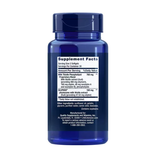 Life Extension Advanced Milk Thistle - Máriatövis 60 Lágykapszula
