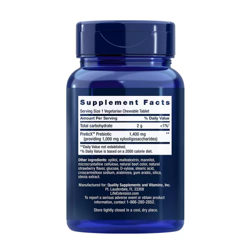 Life Extension FLORASSIST® Prebiotic Chewable (Epres) 60 Rágótabletta
