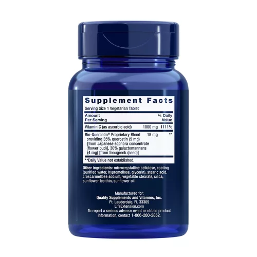 Life Extension Vitamin C and Bio-Quercetin Phytosome 60 Veg Tabletta