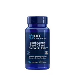  Life Extension Black Cumin Seed Oil and Curcumin Elite™ 60 Lágykapszula