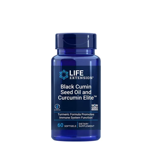 Life Extension Black Cumin Seed Oil and Curcumin Elite™ 60 Lágykapszula