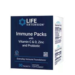   Life Extension Immune Packs with Vitamin C & D, Zinc and Probiotic 30 Csomag