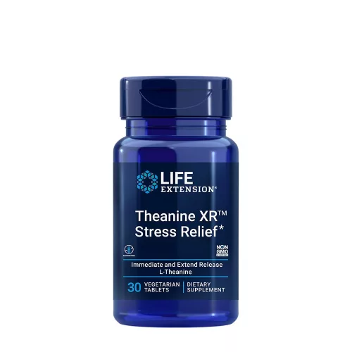 Life Extension Theanine XR™ Stress Relief 30 Veg Tabletta