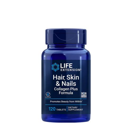 Life Extension Hair, Skin & Nails Collagen Plus Formula 120 Tabletta