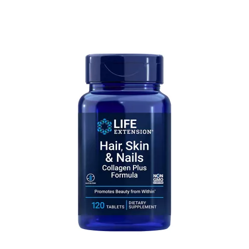 Life Extension Hair, Skin & Nails Collagen Plus Formula 120 Tabletta