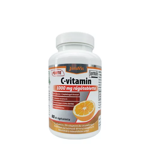 JutaVit C-vitamin 1000 mg Forte + D3 rágótabletta 60 Rágótabletta