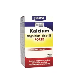 JutaVit Kalcium + Magnézium + Cink + D3 Forte 90 Tabletta