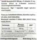 JutaVit Koenzim Q10 100 mg + E-vitamin 40 Tabletta