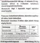 JutaVit Koenzim Q10 100 mg + E-vitamin 40 Tabletta