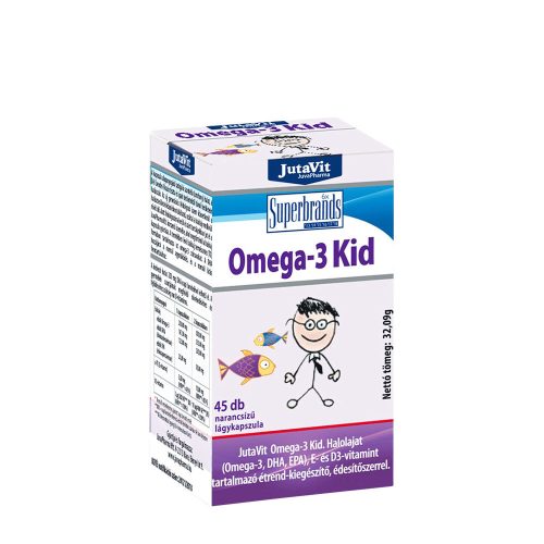 JutaVit Omega-3 Kid Gyerekeknek Narancsízű 45 Lágykapszula