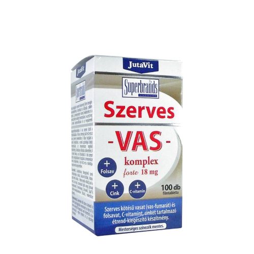 JutaVit Szerves Vas Komplex Forte 18 mg 100 Tabletta