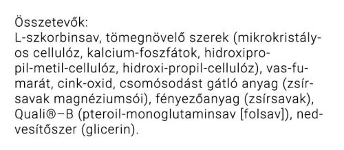 JutaVit Szerves Vas Komplex Forte 18 mg 100 Tabletta