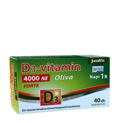 JutaVit D3-vitamin 4000 NE Olíva Forte 40 Lágykapszula