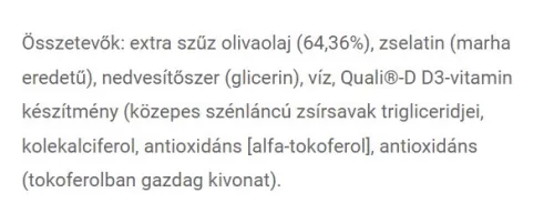 JutaVit D3-vitamin 4000 NE Olíva Forte 40 Lágykapszula
