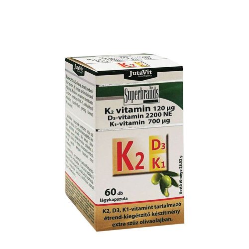 JutaVit K2+D3+K1-vitamin 60 Lágykapszula