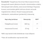 JutaVit Tőzegáfonya 800 mg + Aranyvessző Kivonat 100 Tabletta